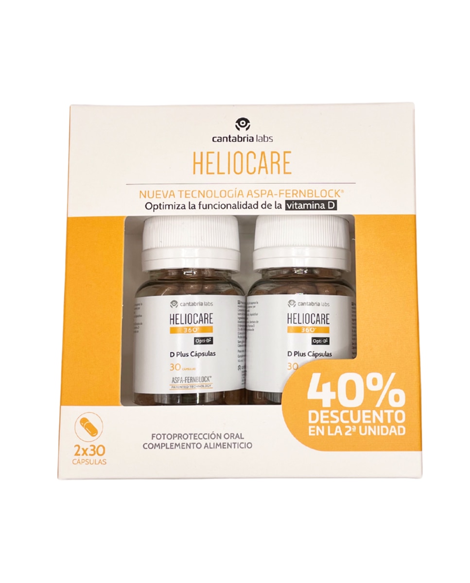 Cápsulas Pack Duplo Helio 360º D Plus Heliocare · Heliocare · El