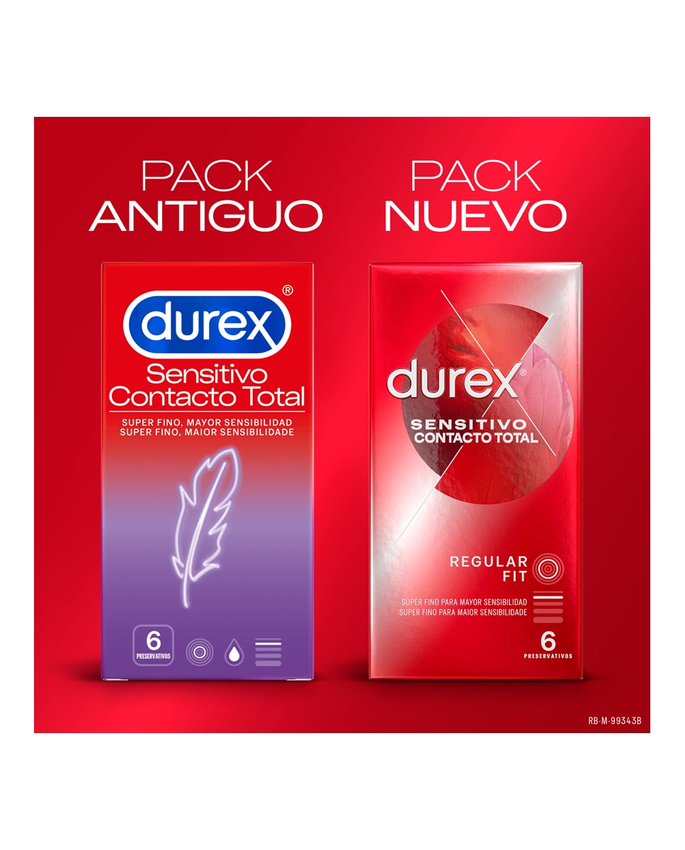 Preservativos Sensitivo Contacto Total Durex 5