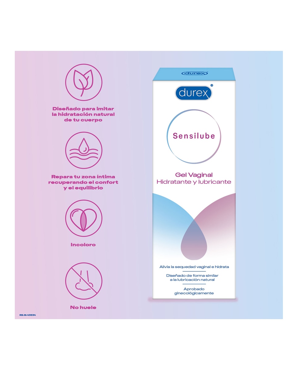 Gel Vaginal Hidratante Y Lubricante Sensilube Durex 4