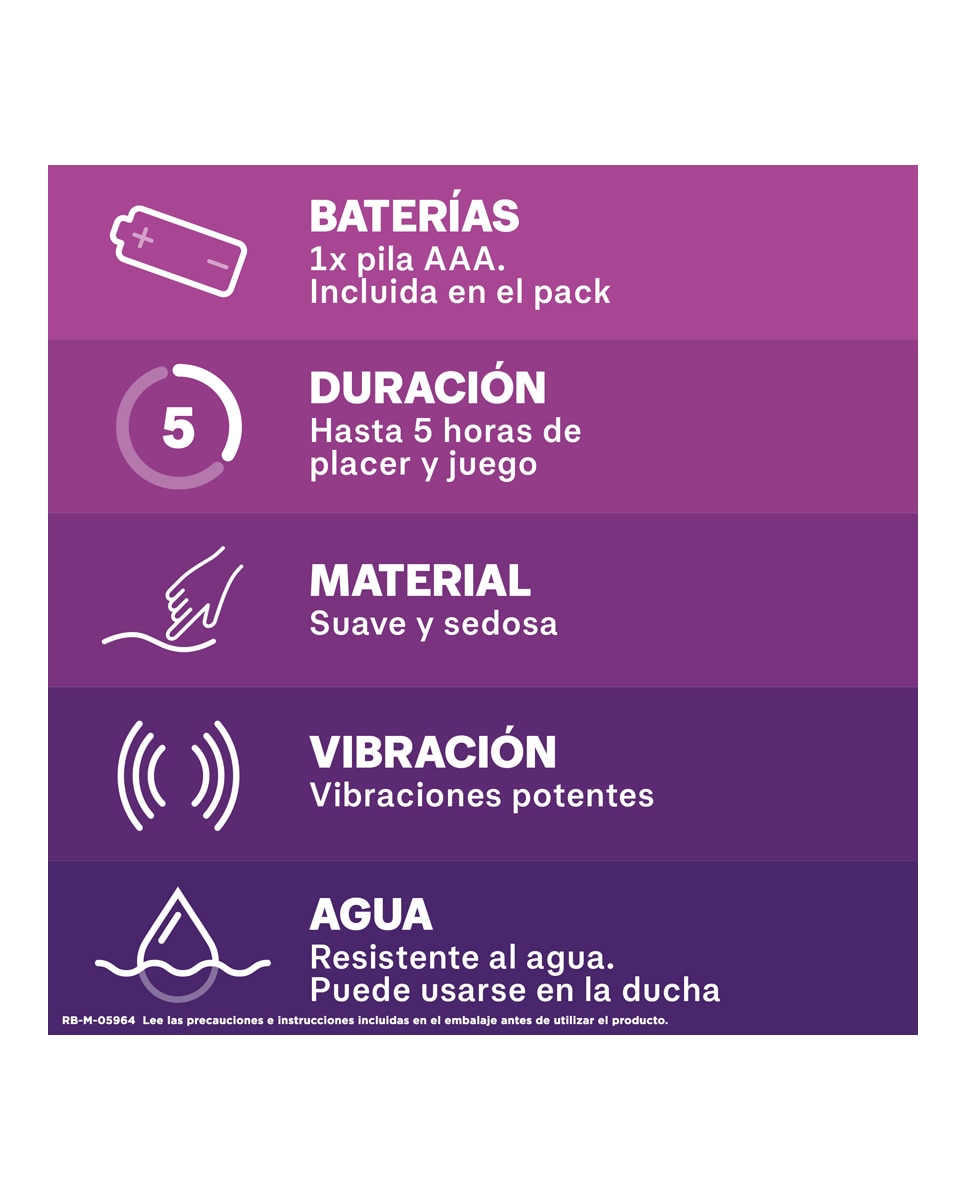 Imagen 2 de Mini Vibrador Pure Pleasure Durex