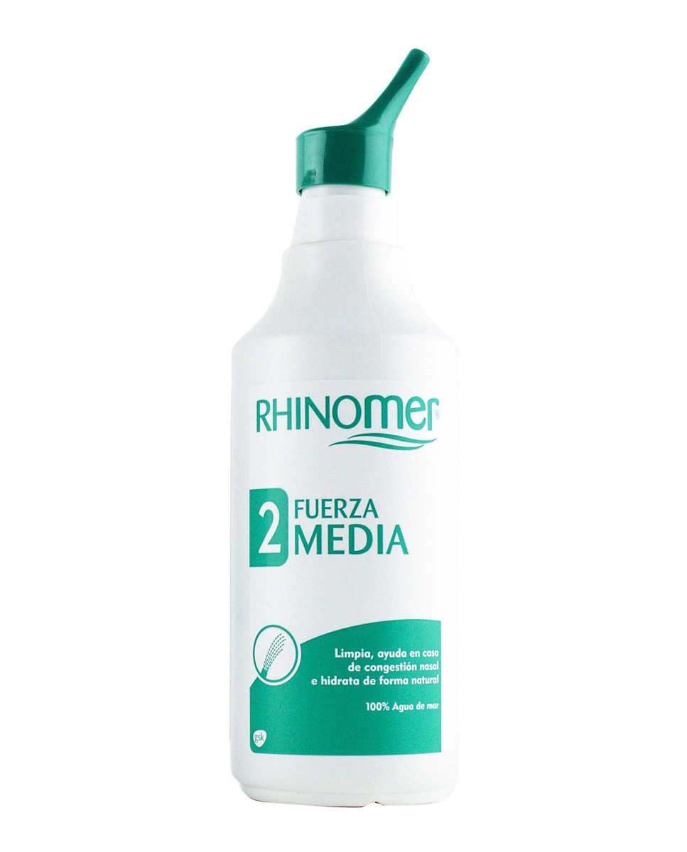 Spray nasal de agua de mar isotónica Fuerza Media F2 135 ml Rhinomer - 135 ml 1