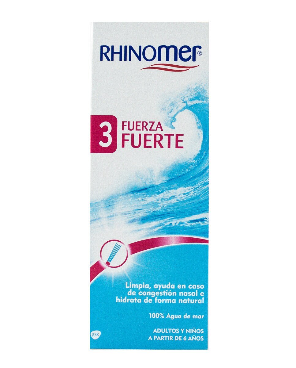 Spray nasal de agua de mar isotónica Fuerza Intensa F3 135 ml Rhinomer - 135 ml 2