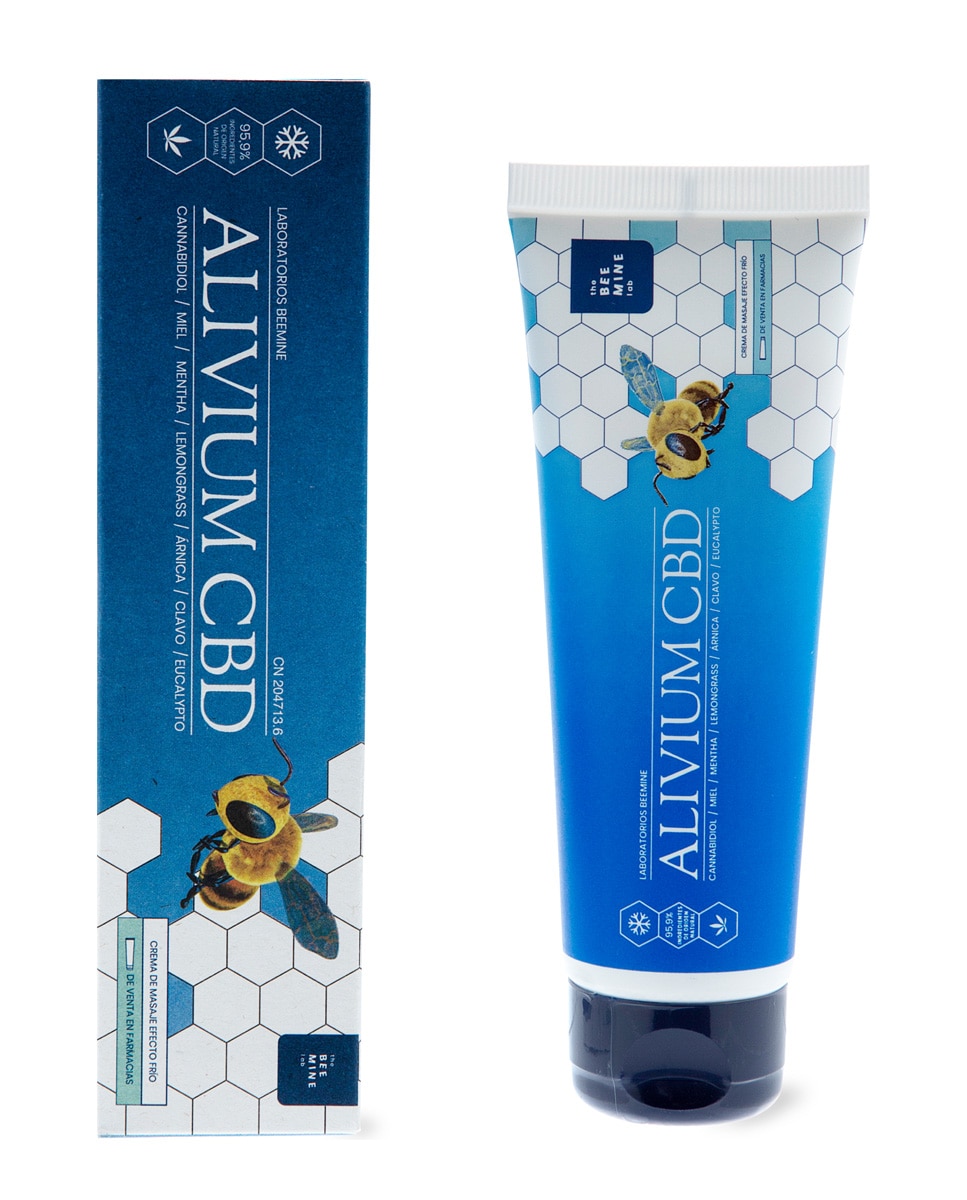 Crema de Masaje efecto frío Alivium CBD 75 ml The Beemine Lab - 75 ml 2