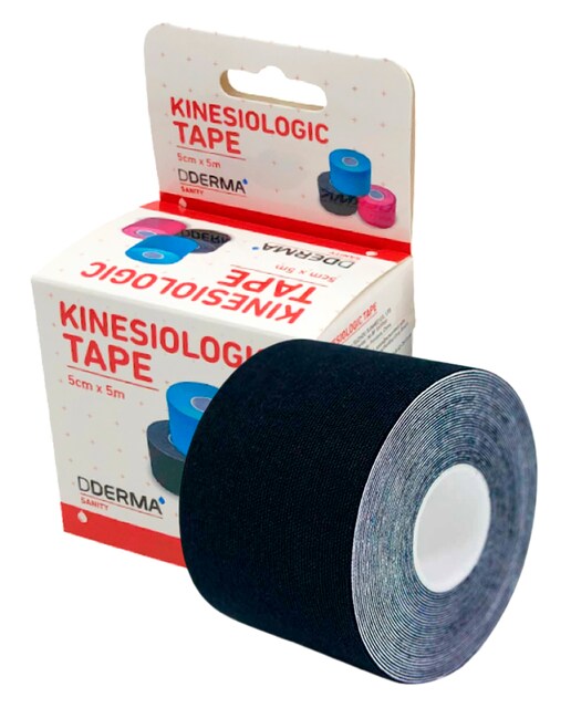 Imagen 0 de Vendaje Neuromuscular Kinesiologic Tape Negro Dderma Sanity