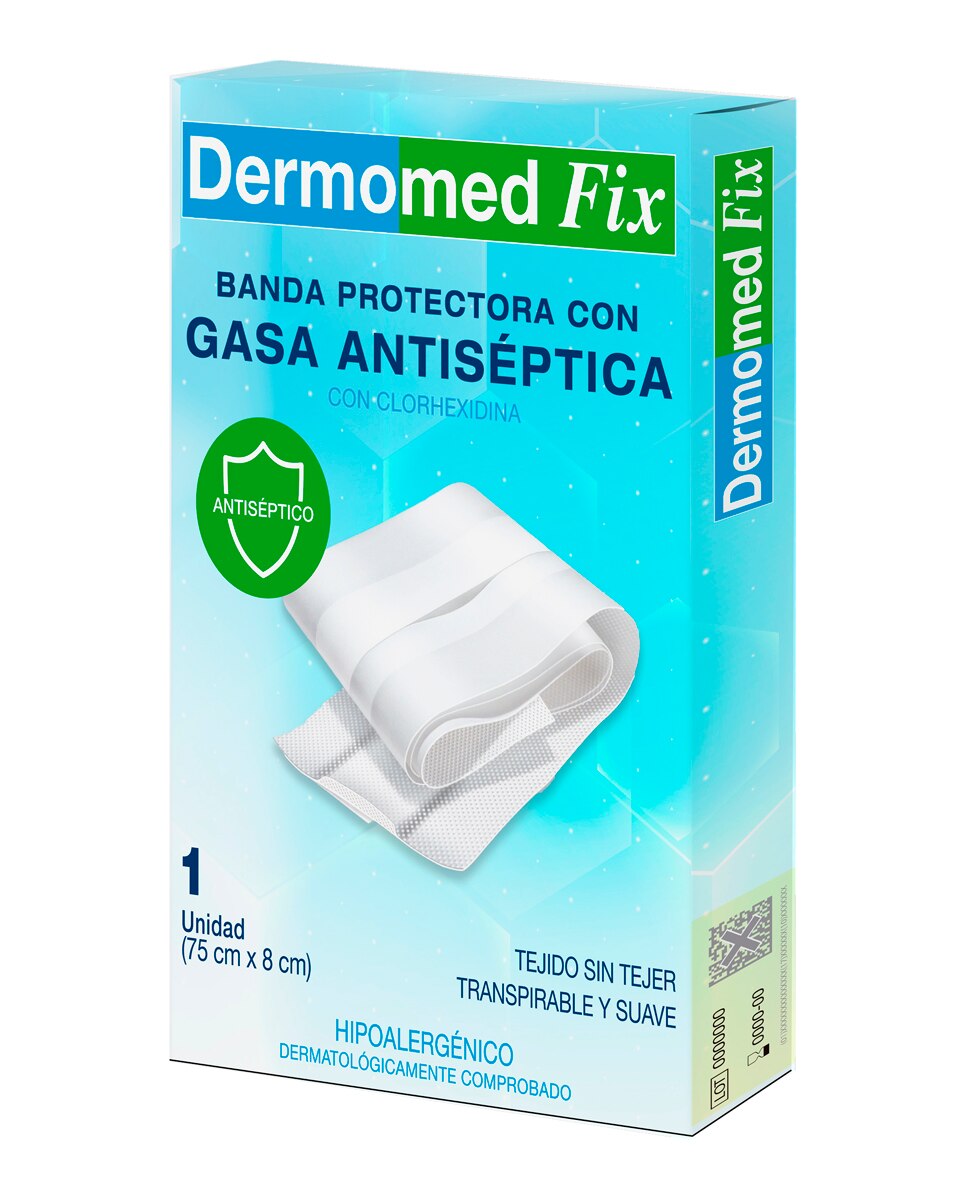 Imagen 0 de Banda protectora con gasa antiséptica Dermomed Fix