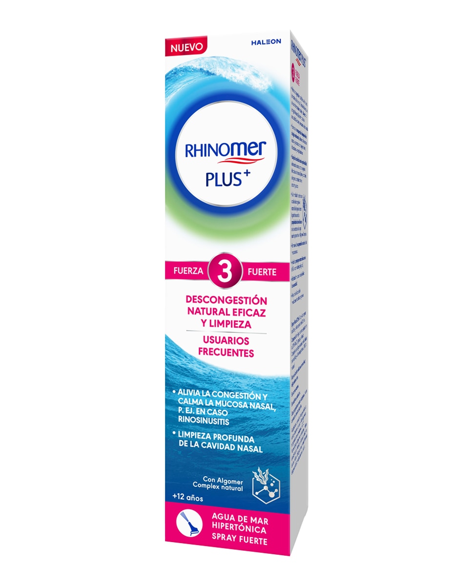 Imagen 0 de Spray Congestión Nasal y Otitis Fuerza Fuerte 125 ml Rhinomer Plus 3
