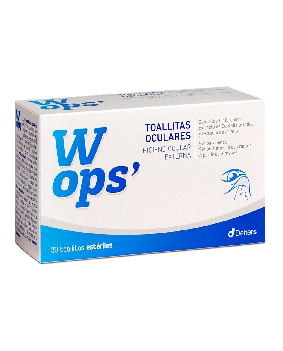 Imagen 0 de 30 Toallitas oculares estériles Wops
