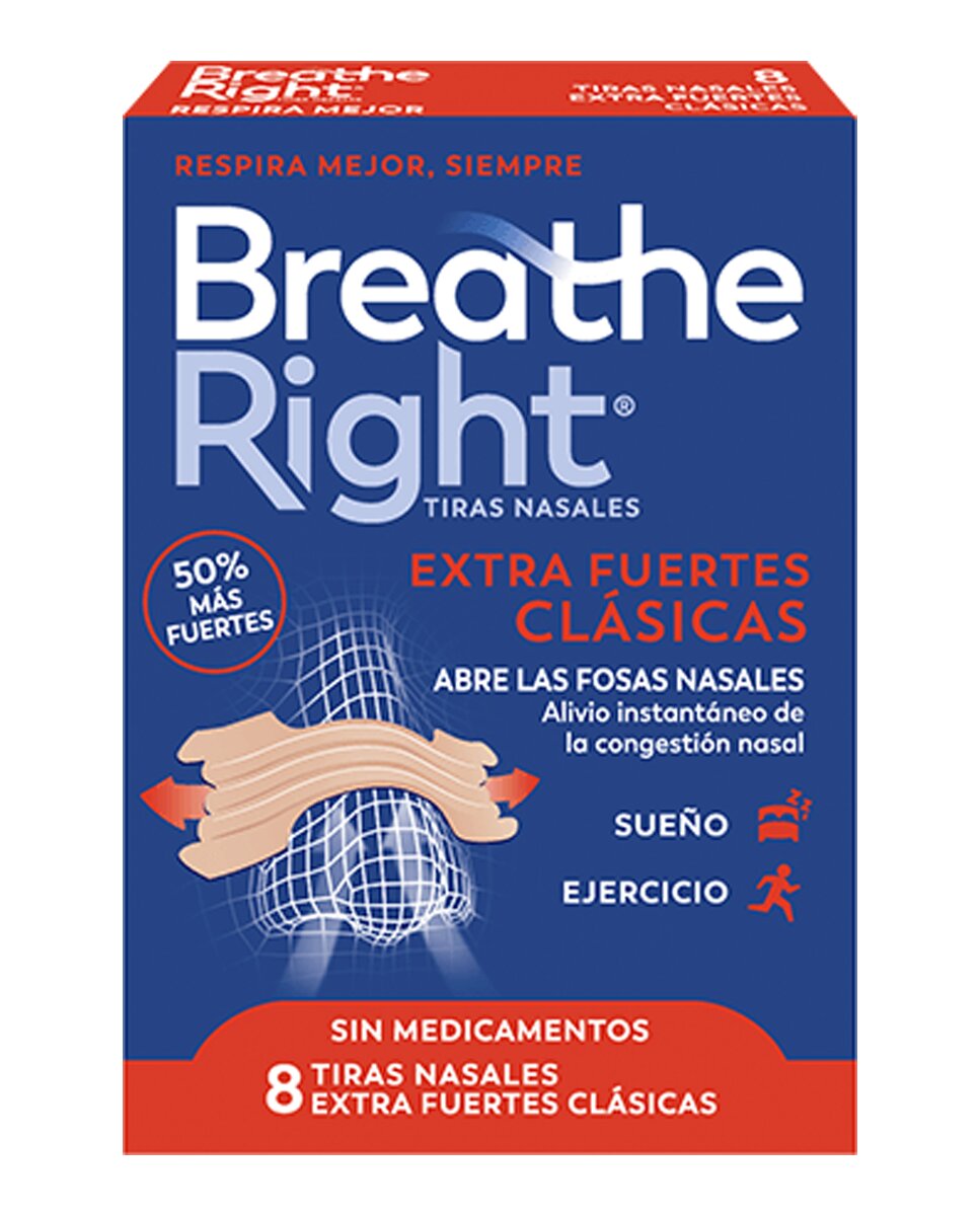Imagen 0 de 8 Tiras Nasales Extra Fuertes Breathe Right