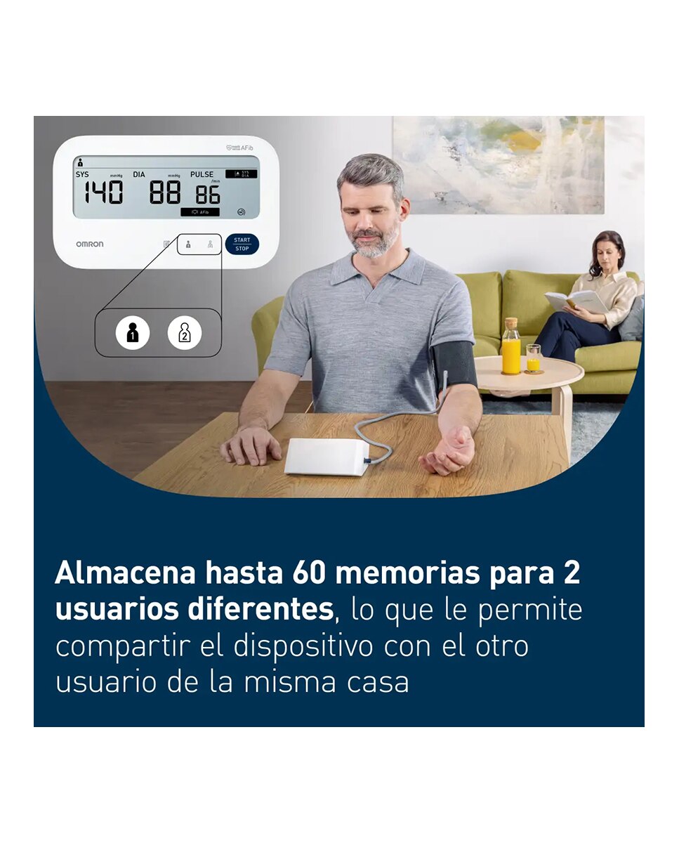 Tensiómetro Electrónico Omron M3 Comfort AfiB HEM-7196 Omron 2