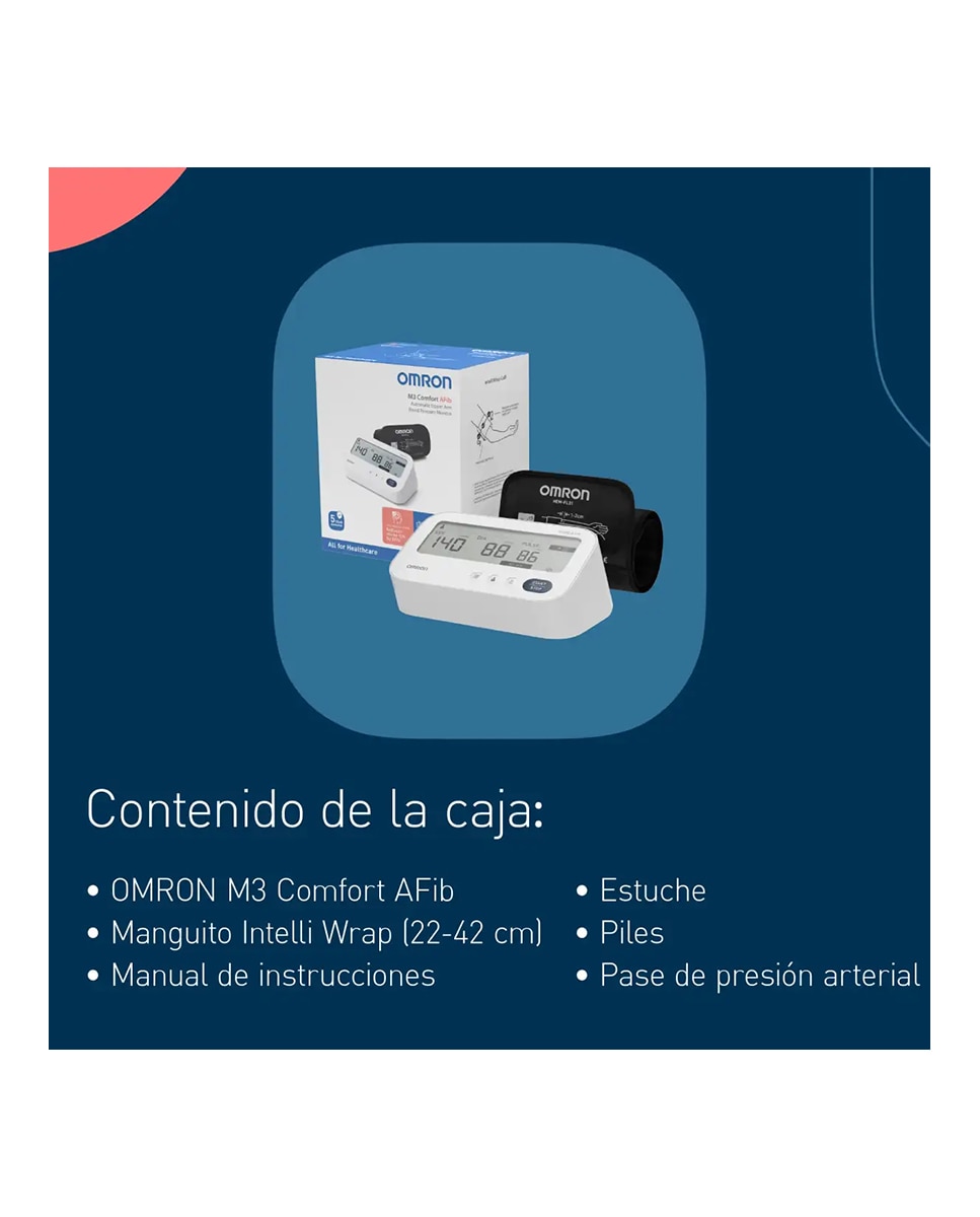 Tensiómetro Electrónico Omron M3 Comfort AfiB HEM-7196 Omron 4