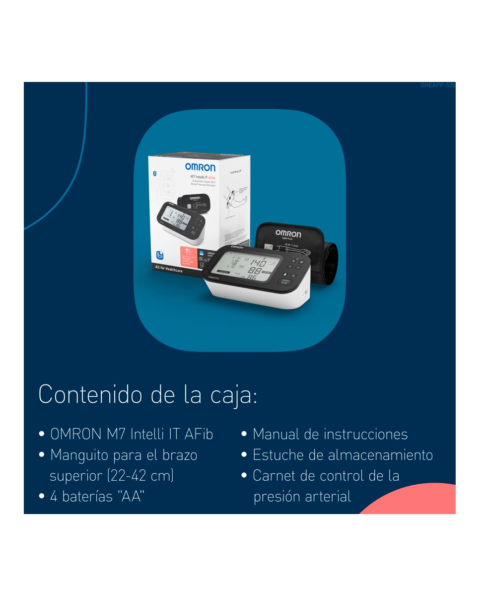 Tensiómetro M7 Intelli It Afib Omron 6