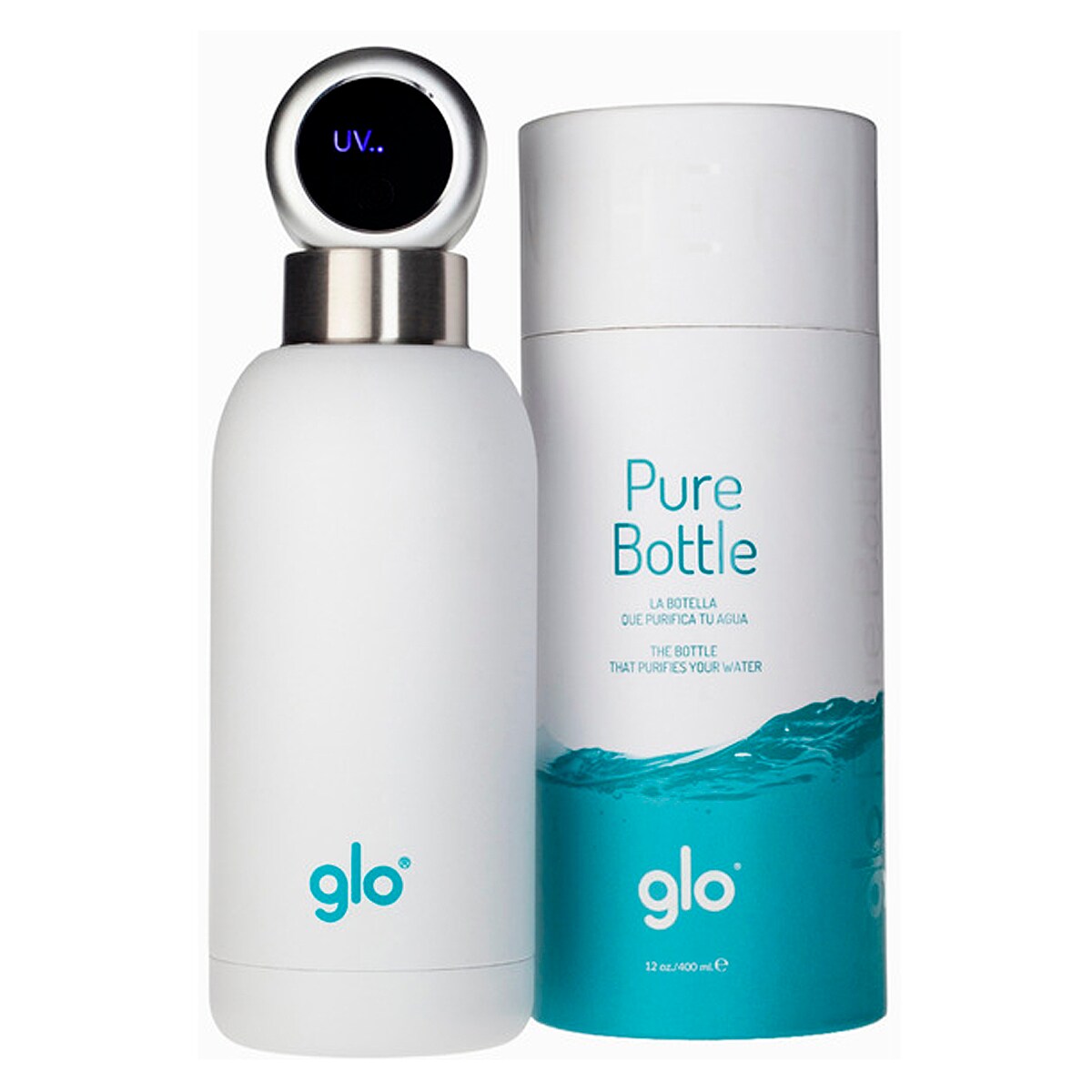 Botella UV Inteligente Pure Bottle Glo 1