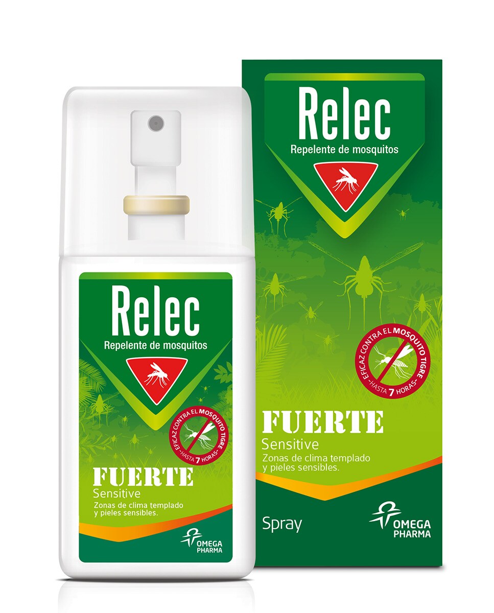 Repelente Mosquitos Fuerte Sensitive Relec - 75 ml 2