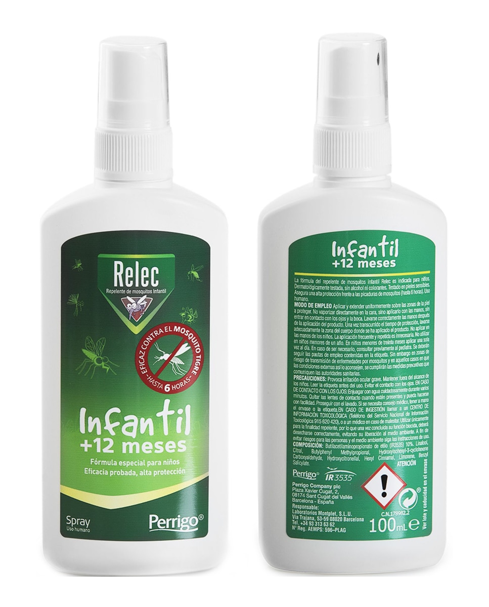 Repelente Antimosquitos Infantil +12 meses Relec - 100 ml 4
