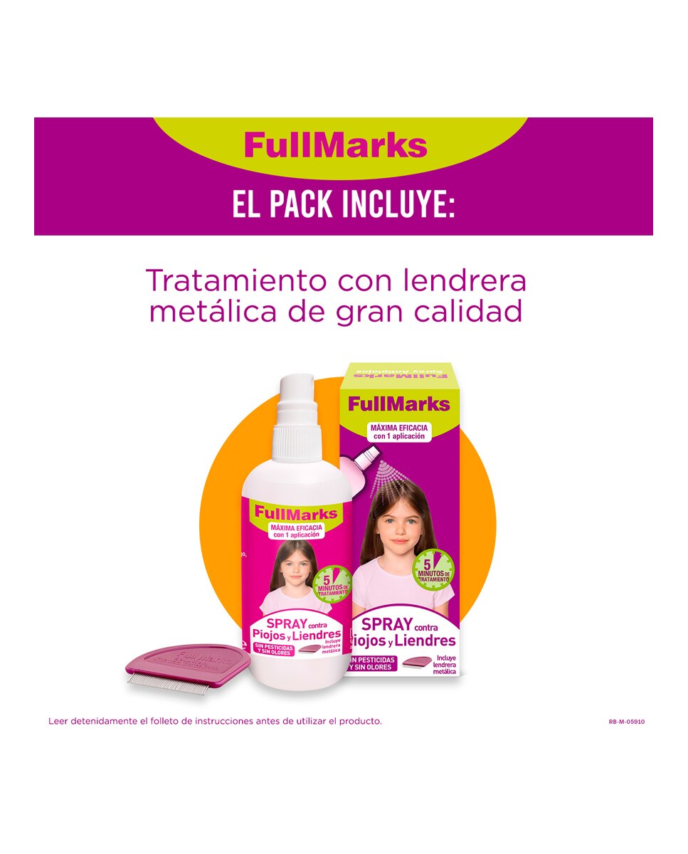 Spray Antipiojos FullMarks - 150 ml 5