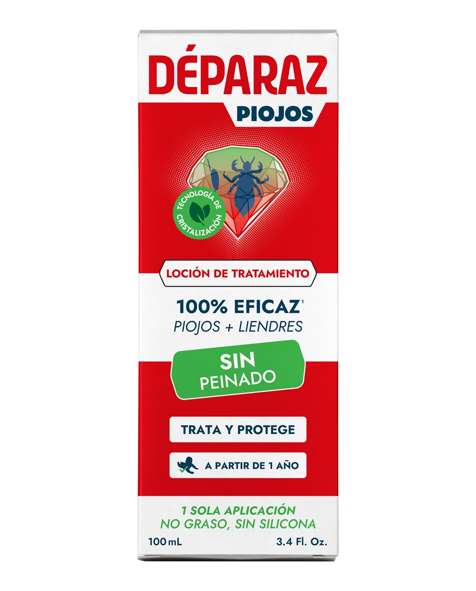 Imagen 0 de Loción Tratante Piojos + Liendres 100 Ml Déparaz