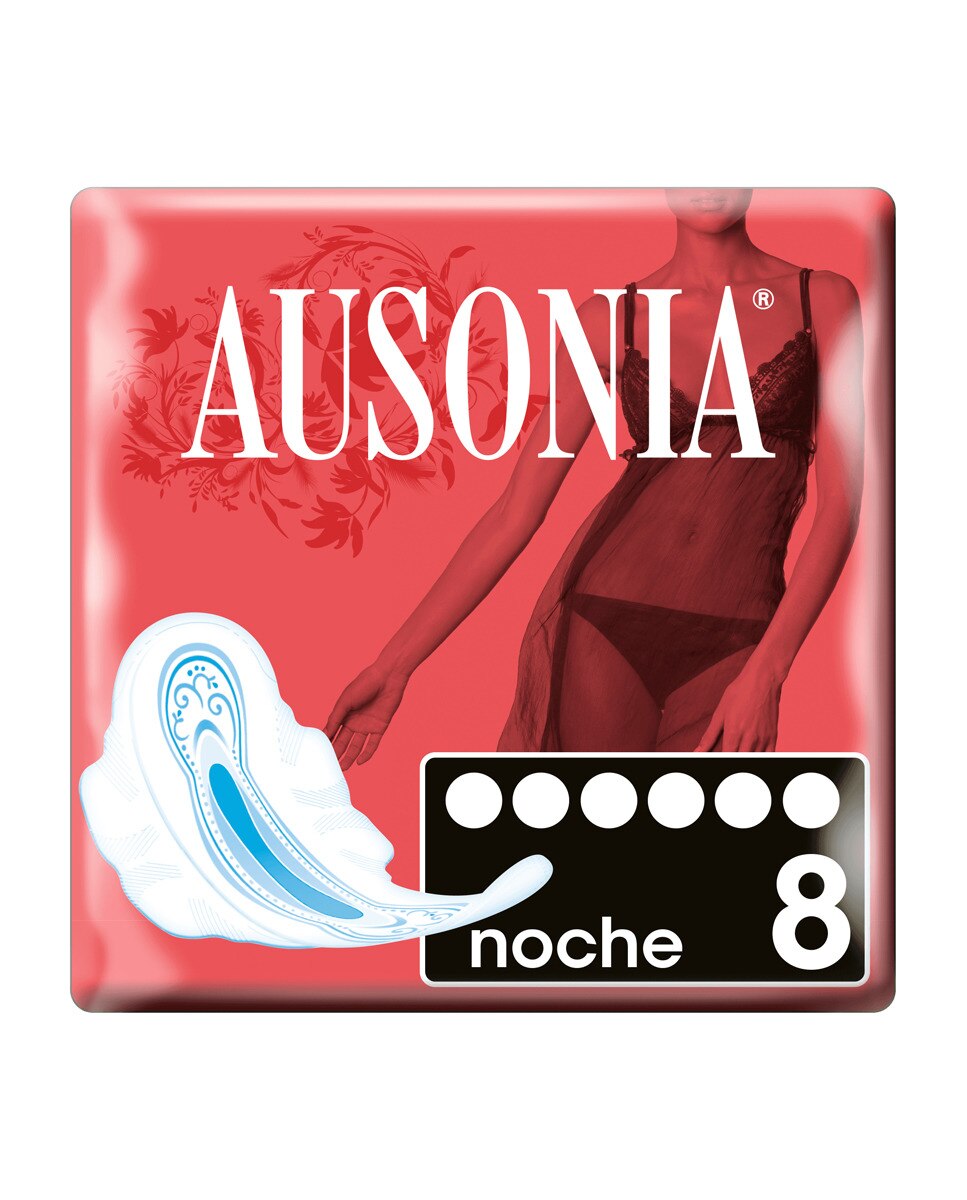 Imagen 0 de 8 Compresas Higiénicas Con Alas Noche Ausonia