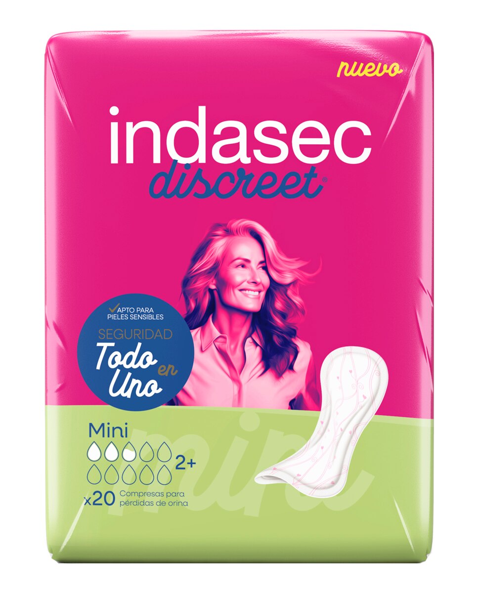 Imagen 0 de Compresa Incontinencia Mini 20 unidades Indasec