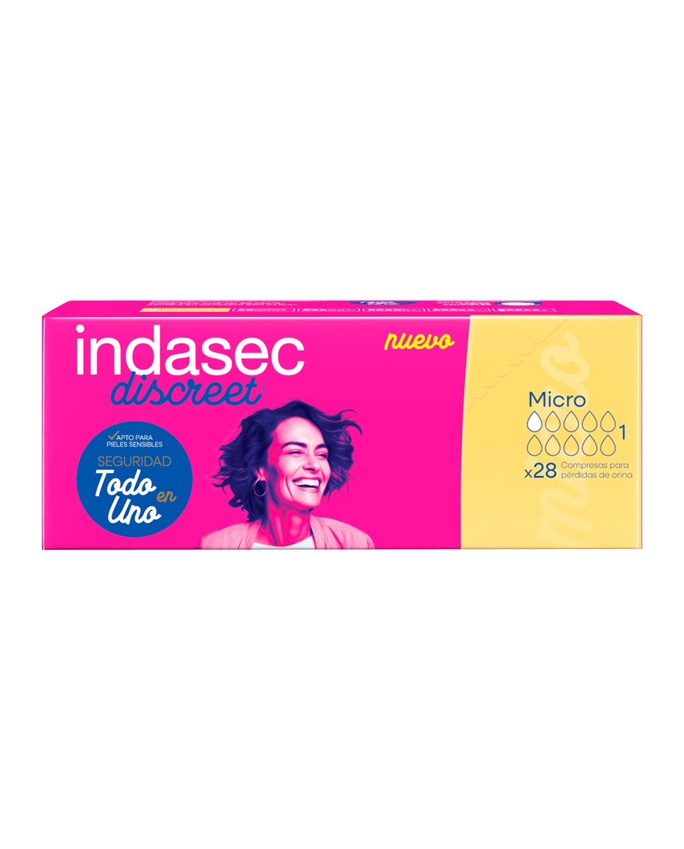Imagen 0 de Compresa Incontinencia Micro C 28 unidades Indasec