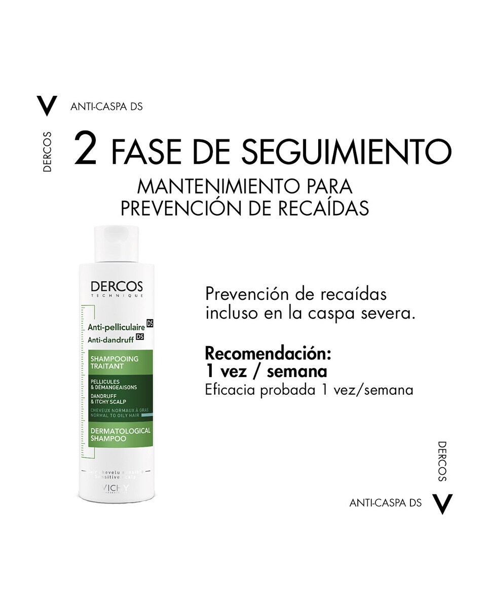 Champú Anticaspa Grasa Dercos Technique 400 ml Vichy 10