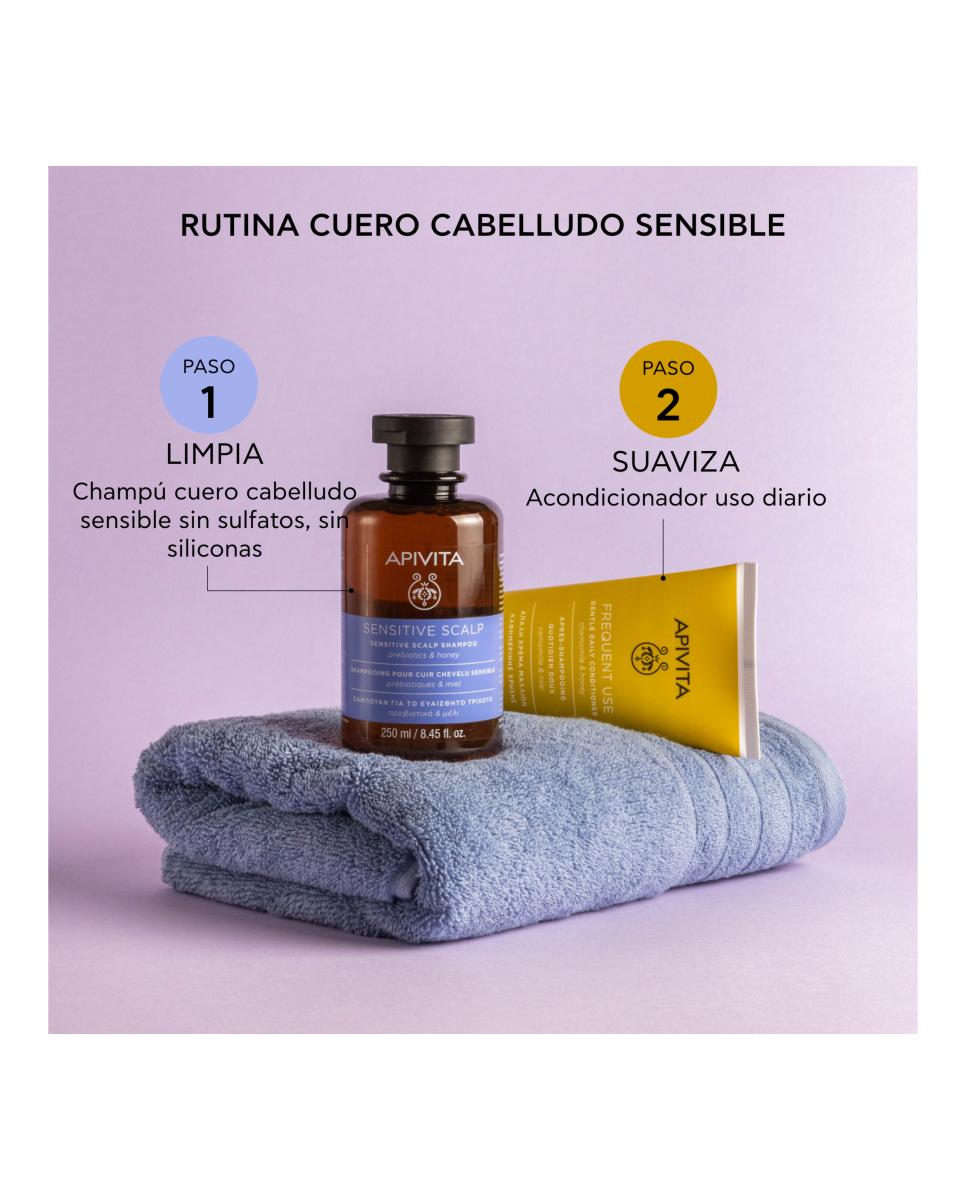 Champú Para Cuero Cabelludo Sensible Apivita - 250 ml 5