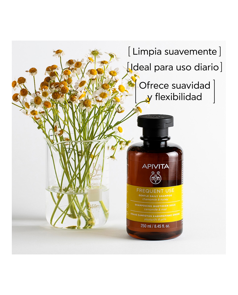 Champú Suave Natural 250 ml Apivita - 250 ml 2