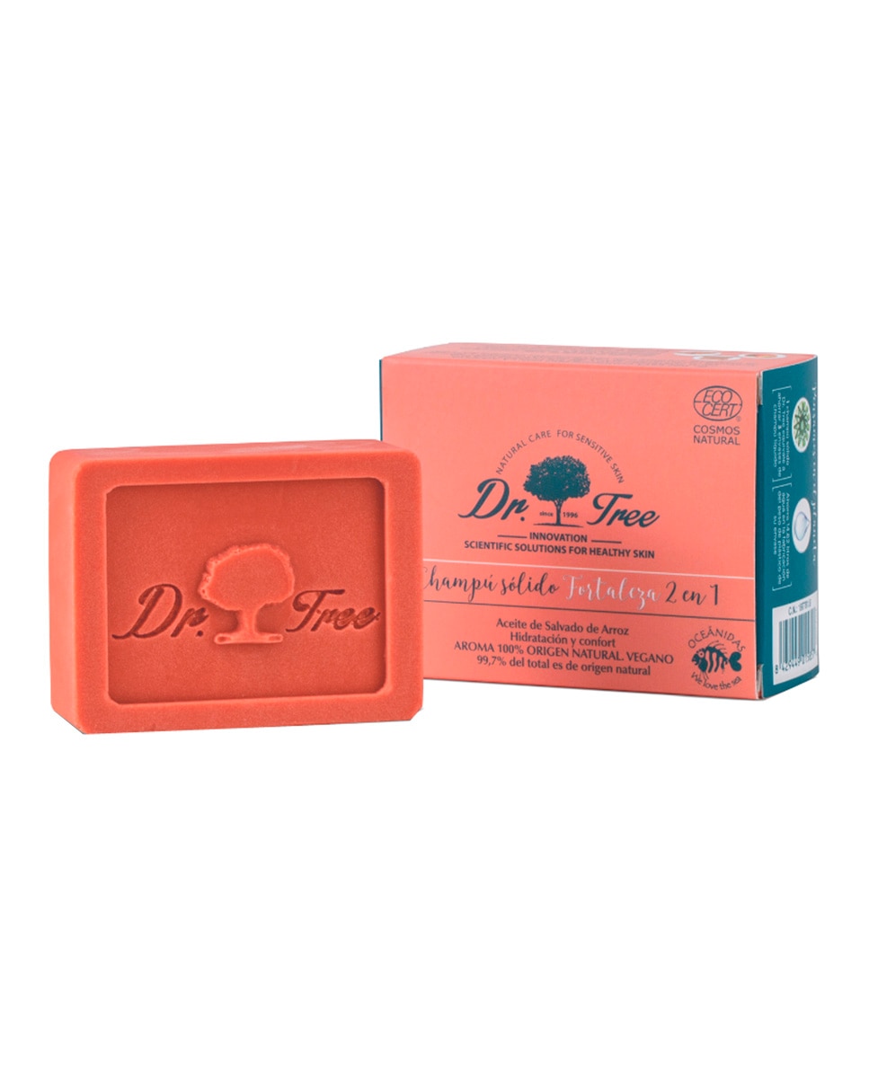 Dr. Tree - Champú Sólido Natural Fortaleza Cuero Cabelludo Sensible Dr. Tree.