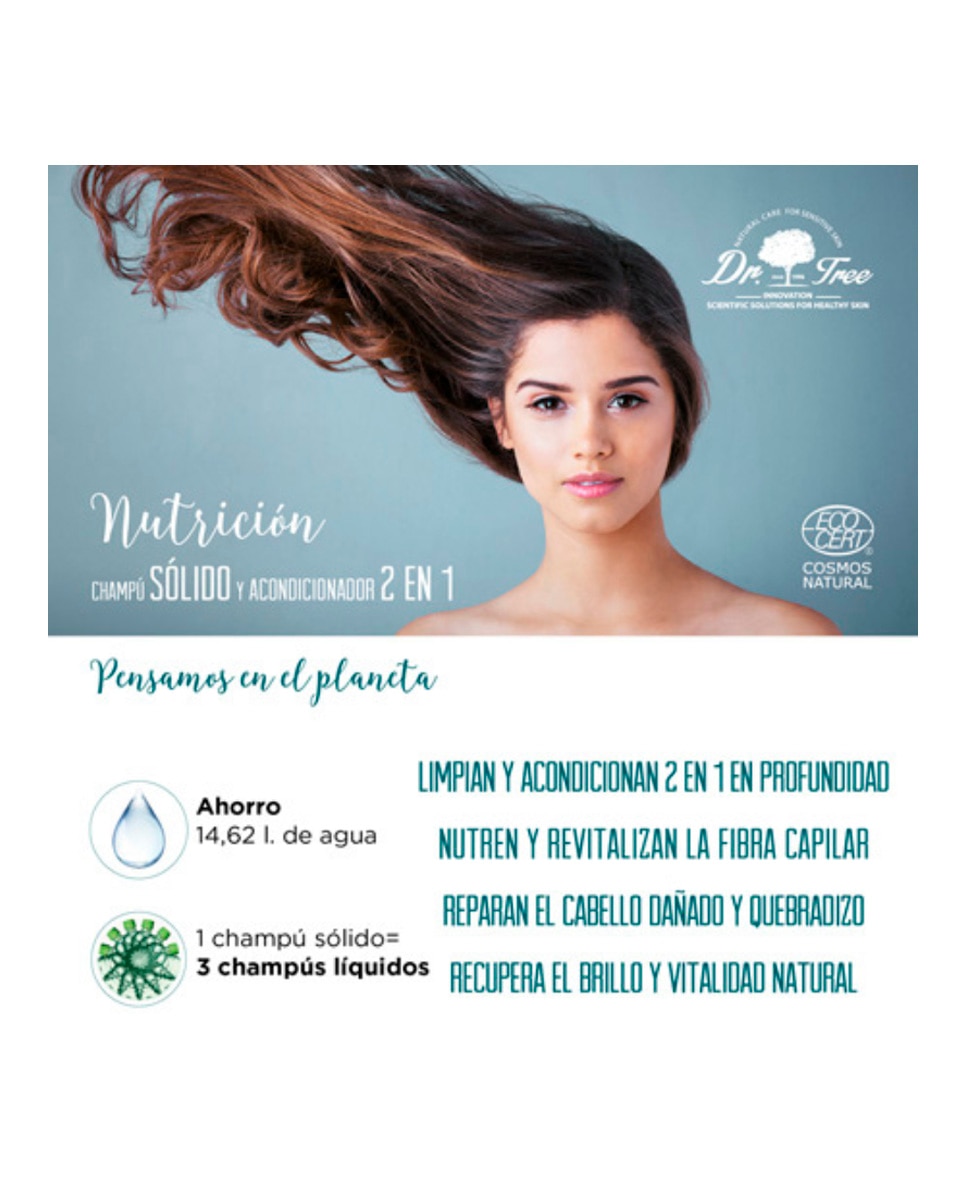 Champú Sólido Natural Nutrición Cuero Cabelludo Sensible Dr. Tree 5