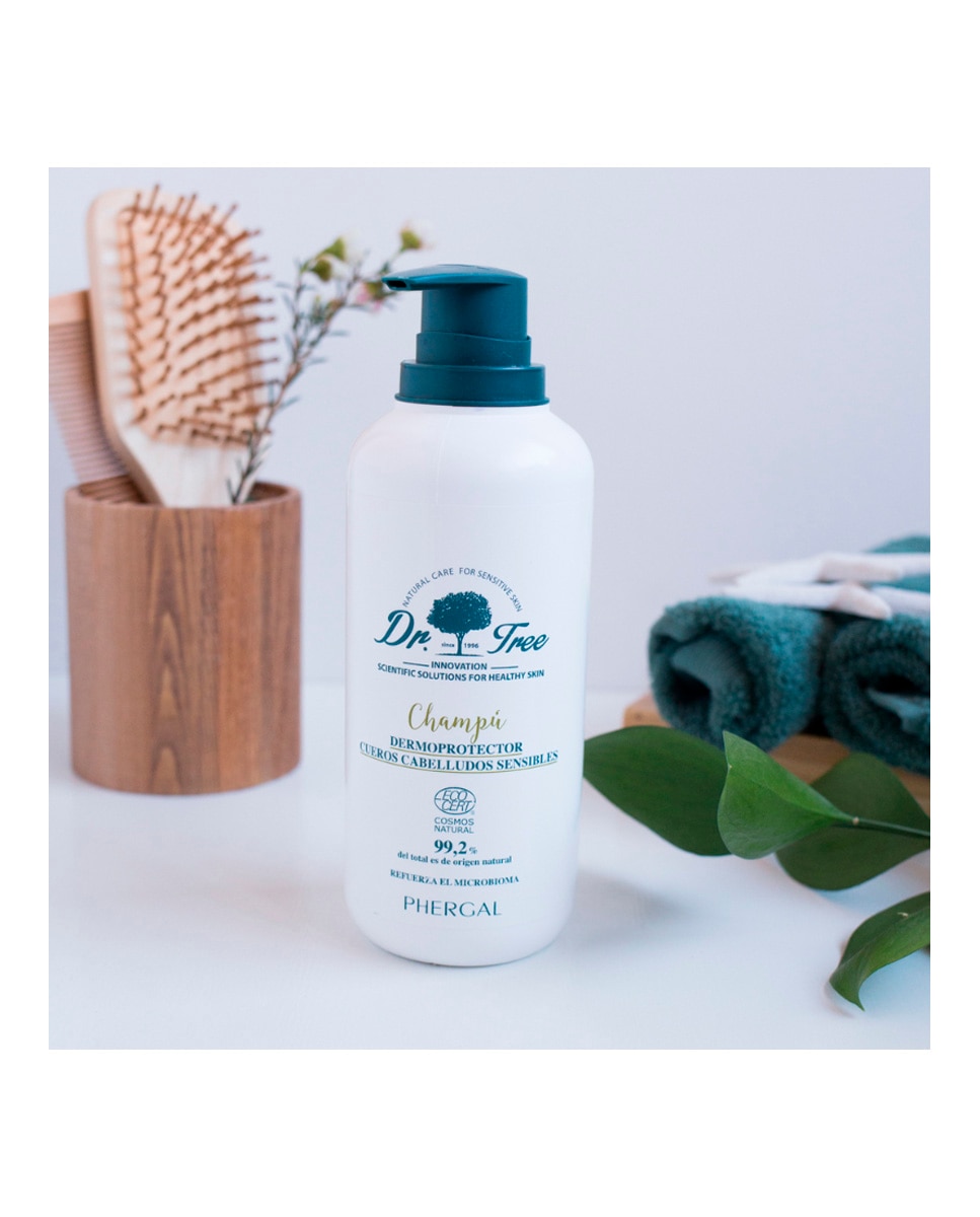 Champú Dermoprotector Natural Cuero Cabelludo Sensible Dr. Tree - 400 ml 2