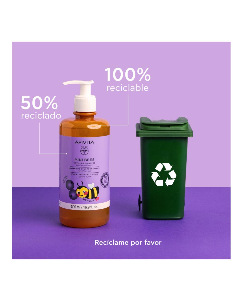 Champú Suave Para Niños 500 Ml Apivita - 500 ml 7