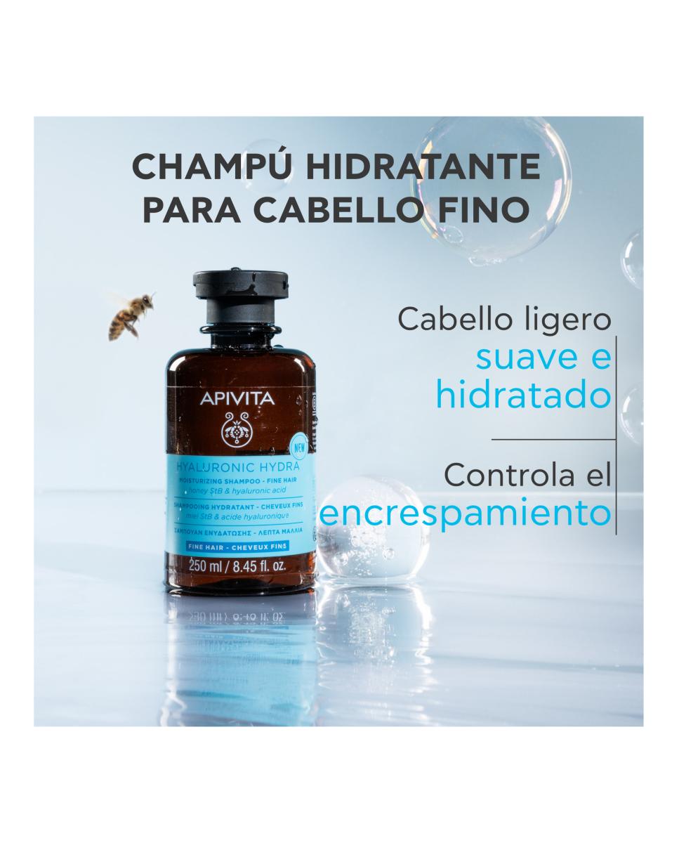 Champú Hidratante Cabello Fino Hyaluronic Hydra 250 ml Apivita - 250 ml 3