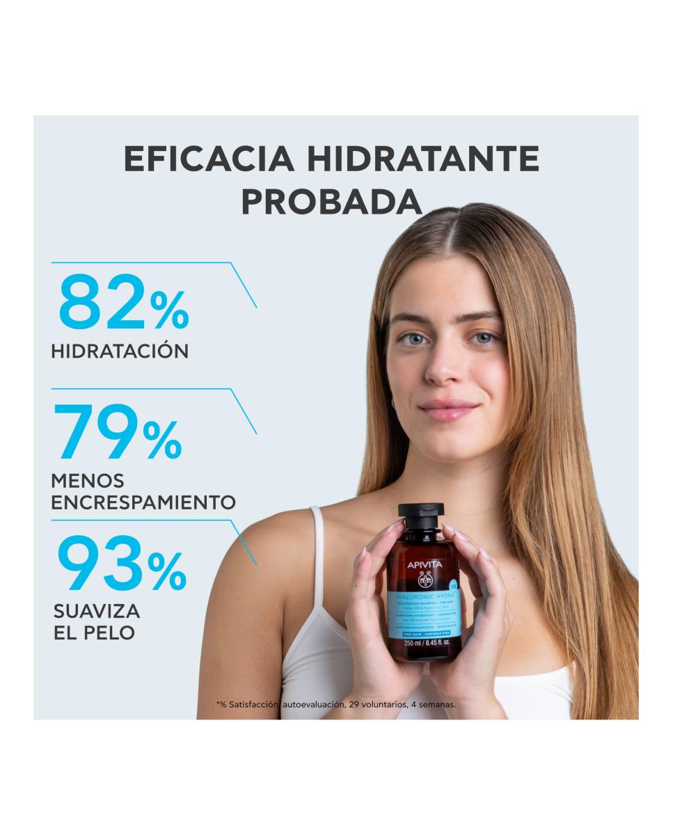 Champú Hidratante Cabello Fino Hyaluronic Hydra 250 ml Apivita - 250 ml 4