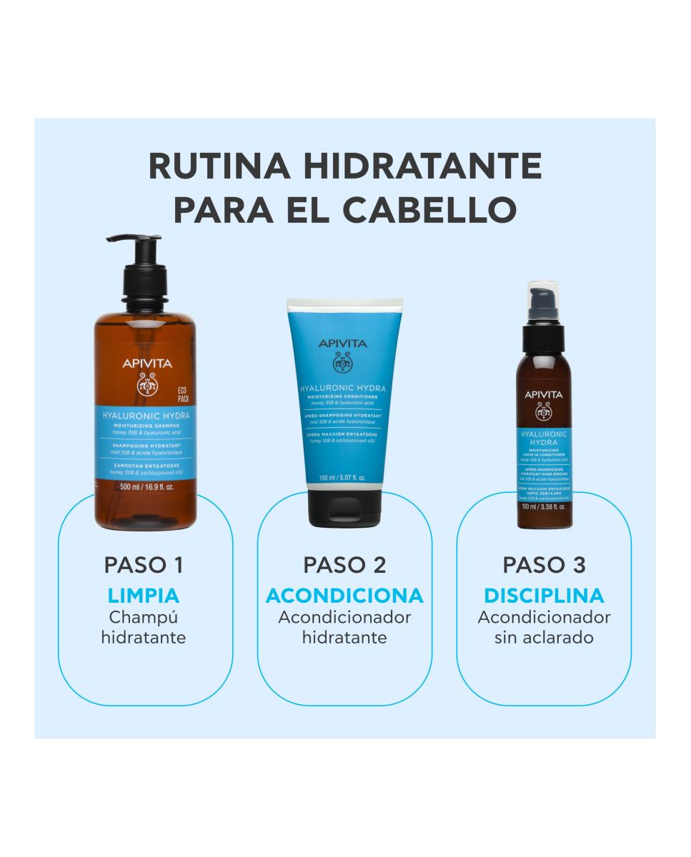 Champú Hidratante Hyaluronic Hydra 500 Ml Apivita 8
