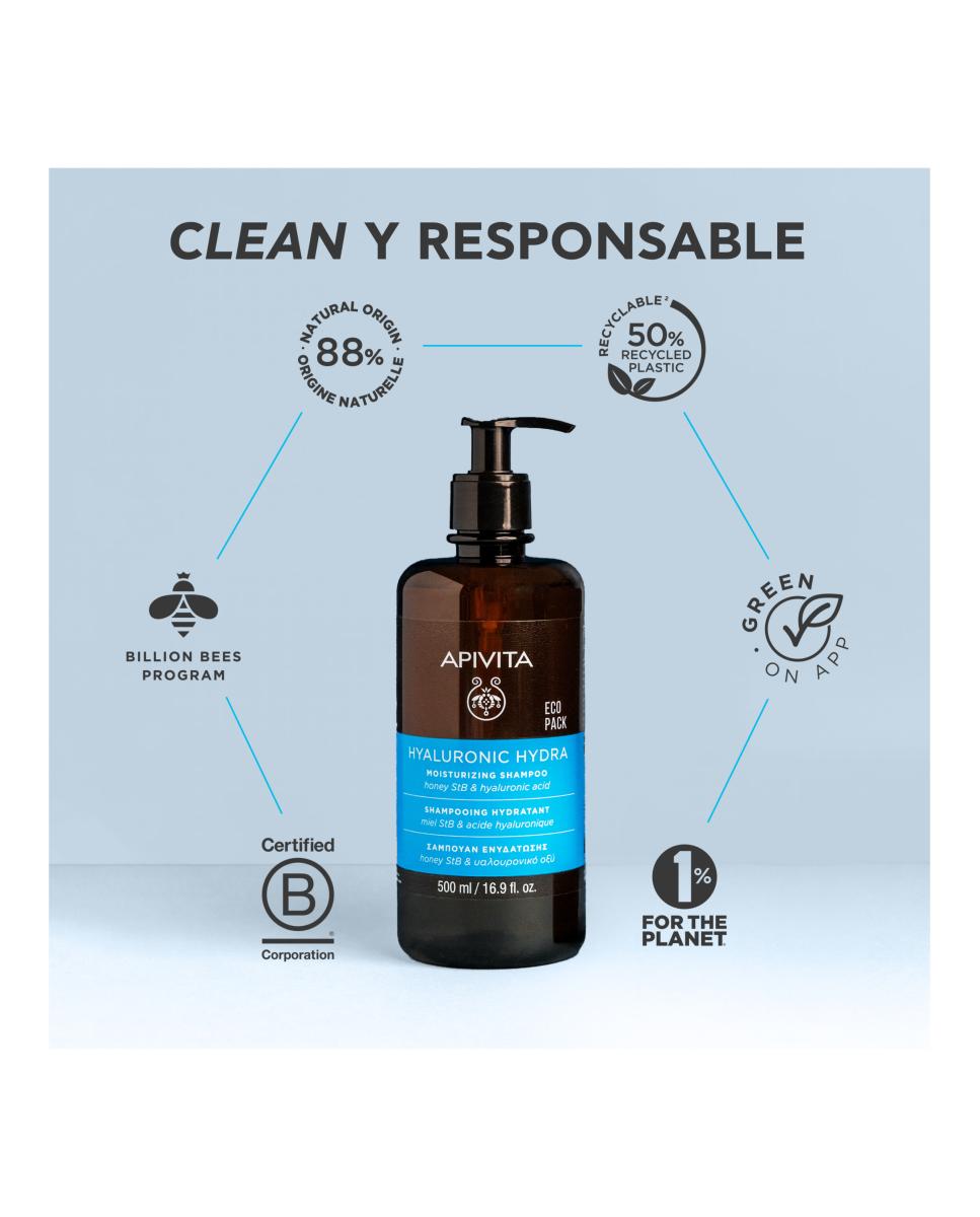 Champú Hidratante Hyaluronic Hydra 500 Ml Apivita 10