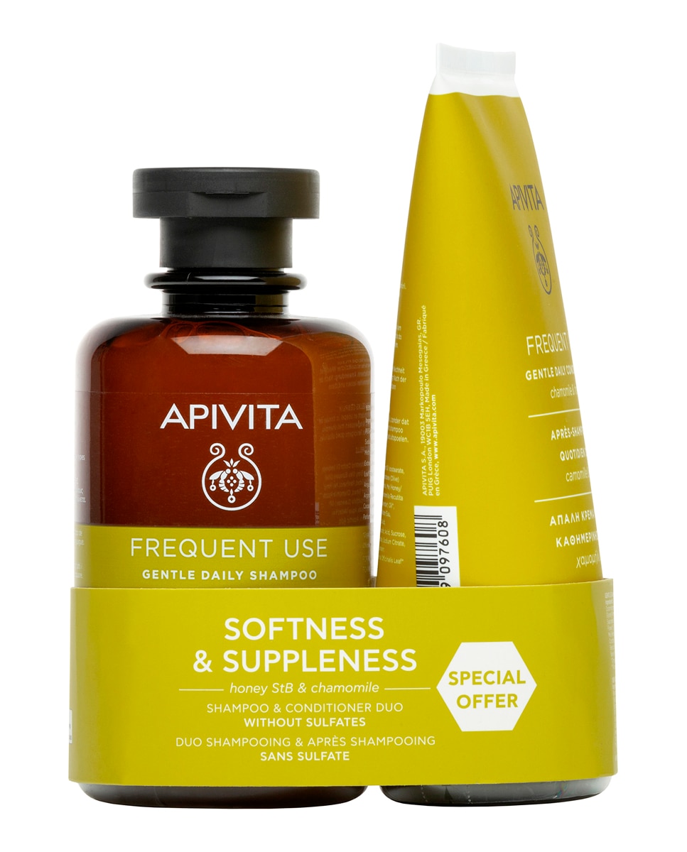 Apivita - Pack Champú Suave Uso Diario Apivita.