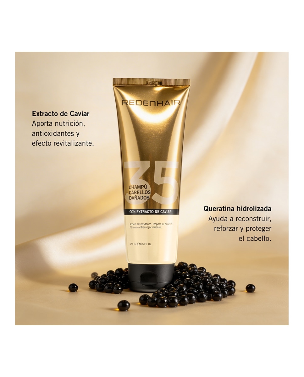 Imagen 4 de Champú para cabello seco y dañado 250 ml Redenhair - 250 ml
