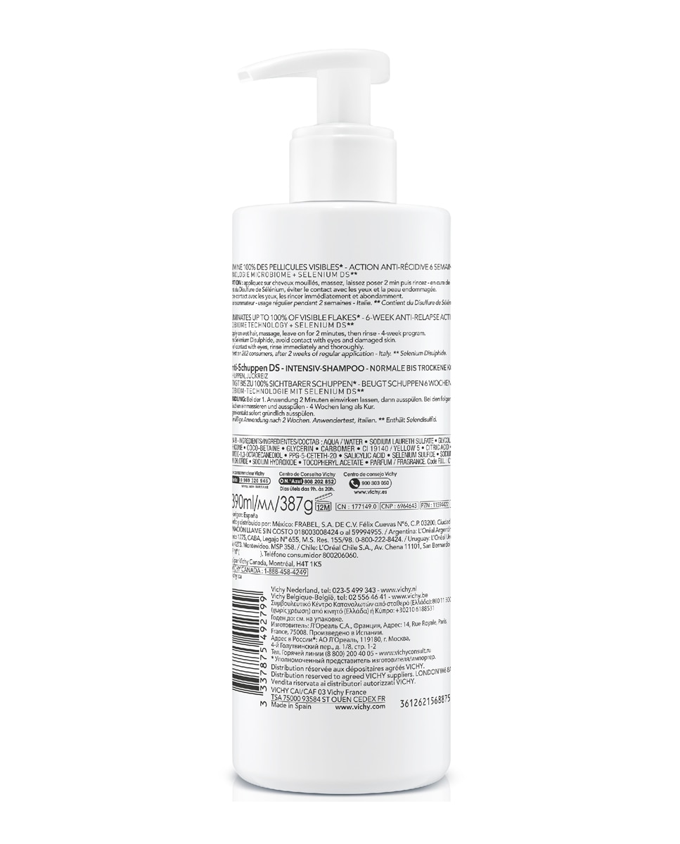 Dercos Technique Champú Anticaspa Cabello Seco 390 ml Vichy - 400 ml 3