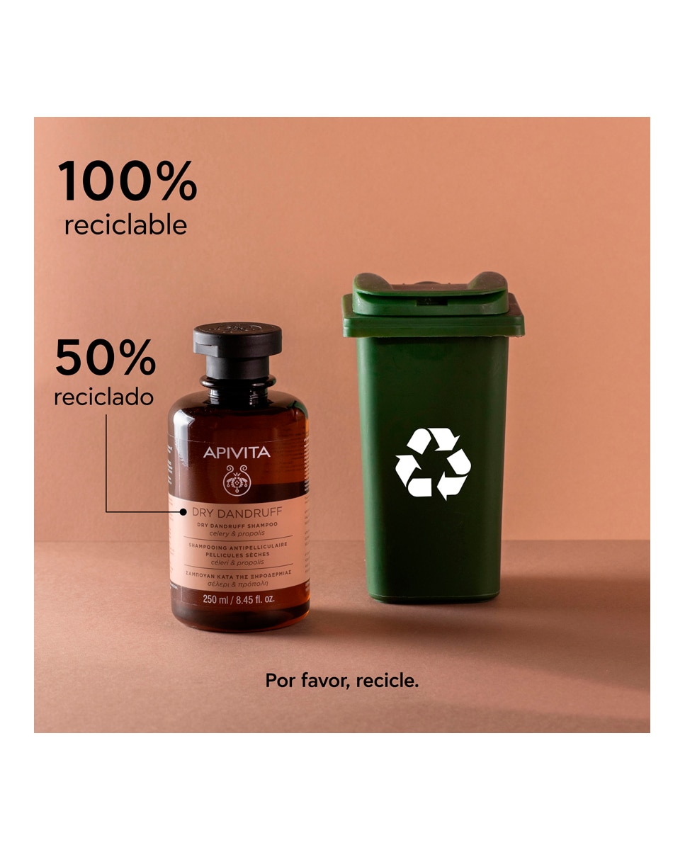 Champú Anticaspa Seca 250 ml Apivita - 250 ml 7