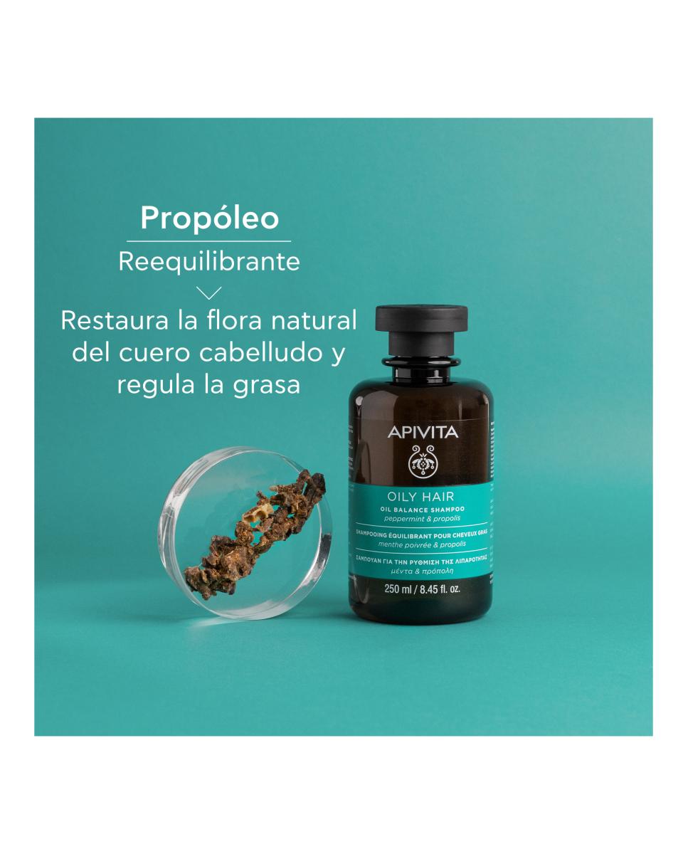 Champú Equilibrador De Grasa Apivita - 250 ml 3