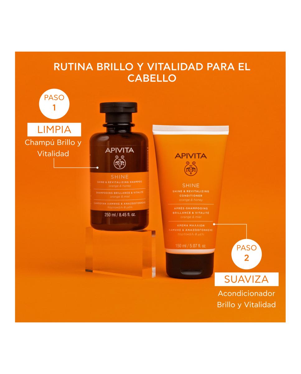 Champú Brillo Y Vitalidad Apivita - 250 ml 4