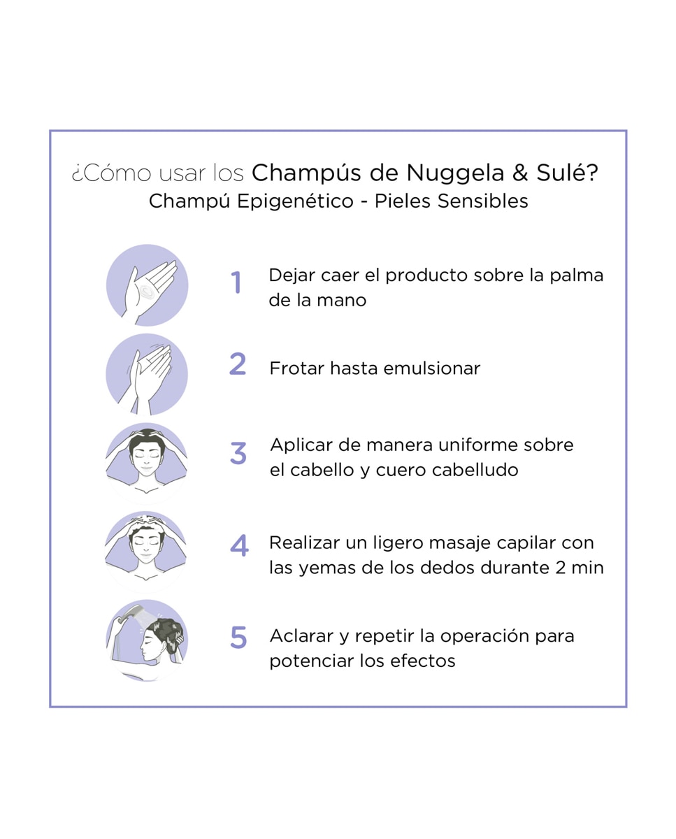 Imagen 4 de Champú Epigenético Pieles Sensibles o Atópicas Nuggela & Sulé - 250 ml