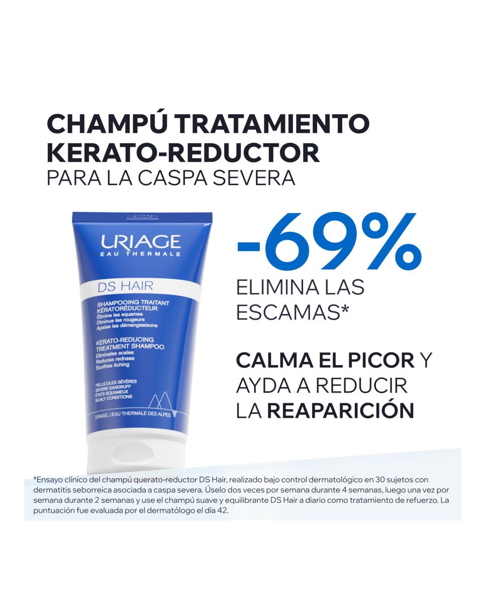 Hair Champú de Tratamiento Queratorreductor HS Uriage - 150 ml 3