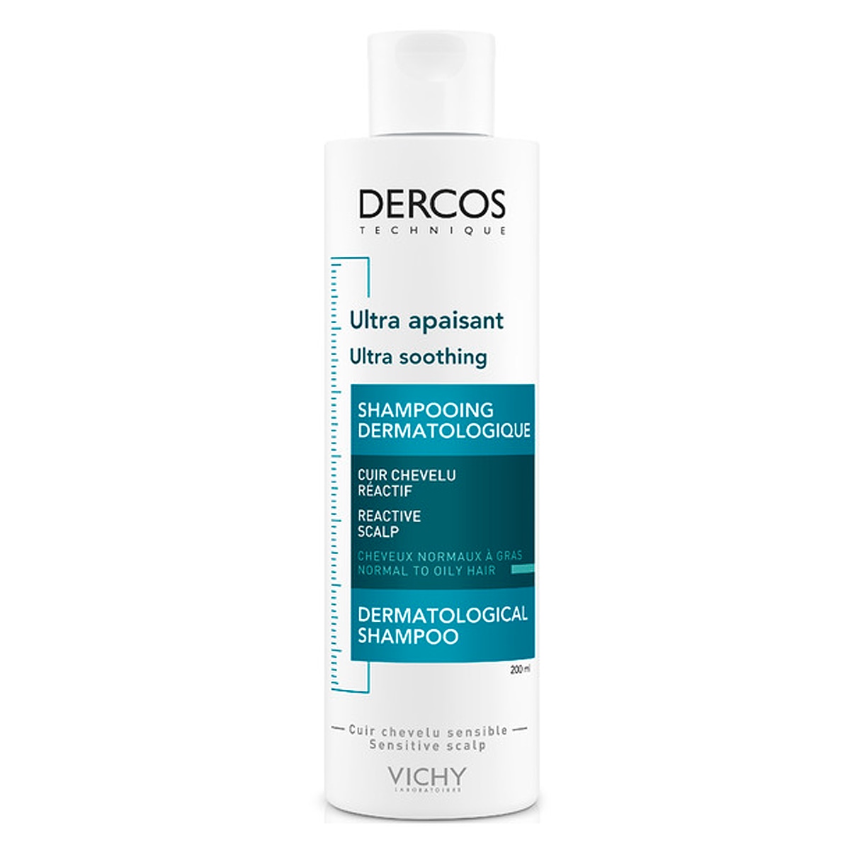 Vichy - Champú Dercos Ultracalm cabello Graso 200 ml Vichy.