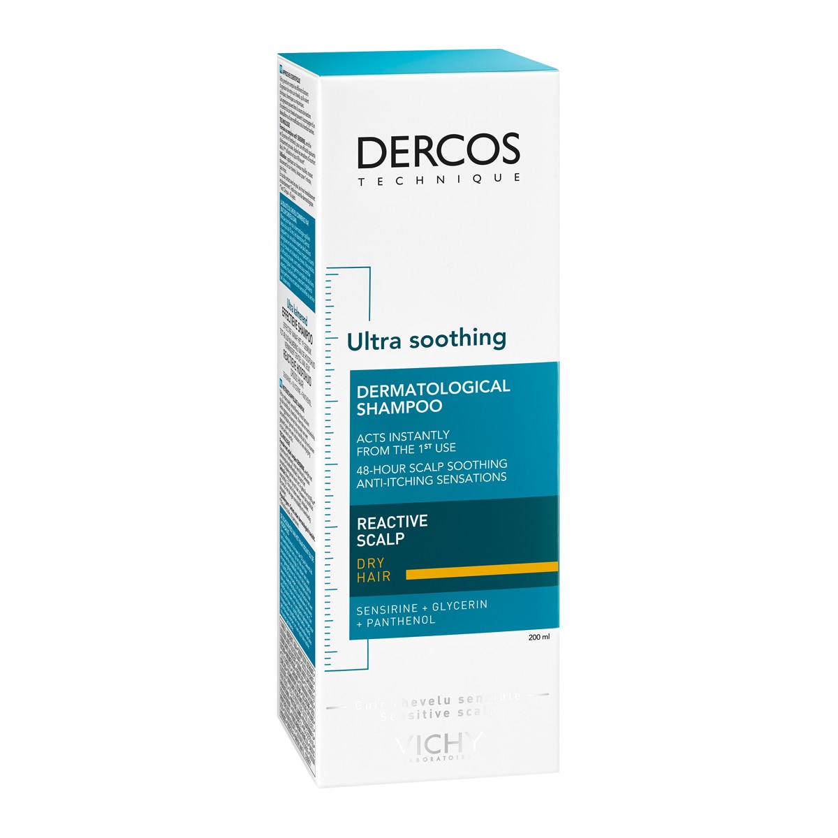 Vichy - Champú Dercos Ultracalmante Cabello Seco 200 ml Vichy.