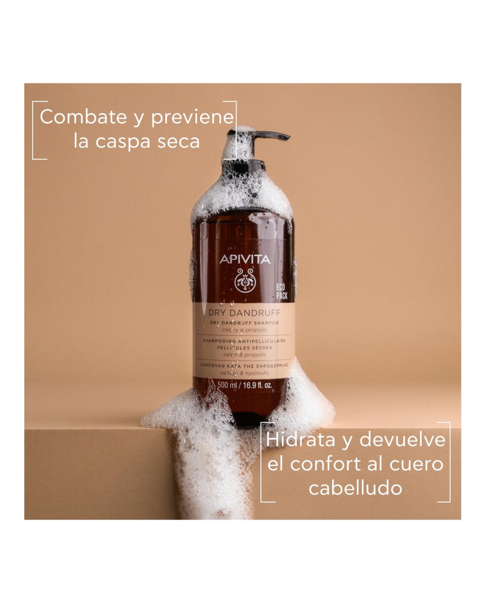 Champú Anticaspa Seca 500 Ml Apivita - 500 ml 2