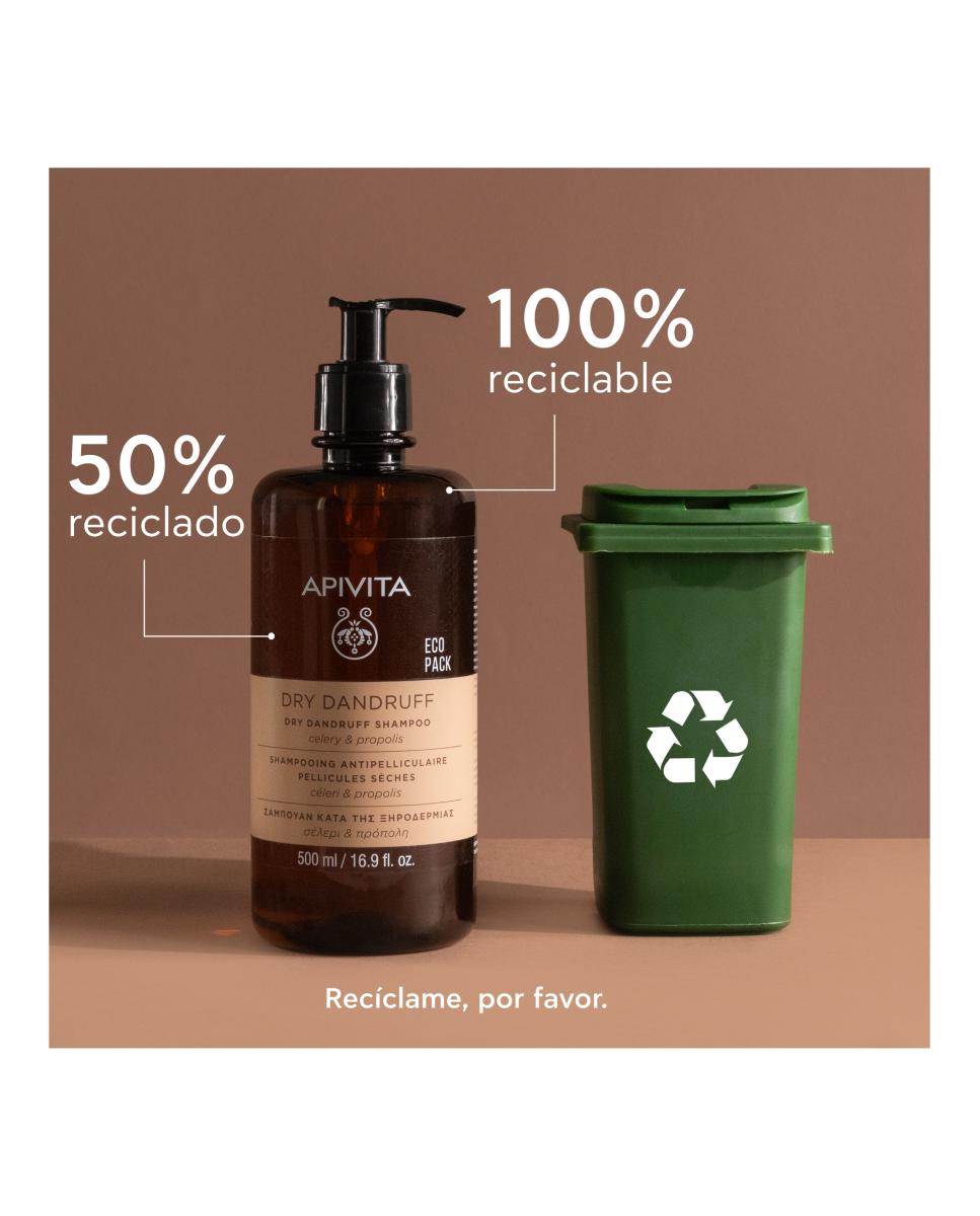 Champú Anticaspa Seca 500 Ml Apivita - 500 ml 8