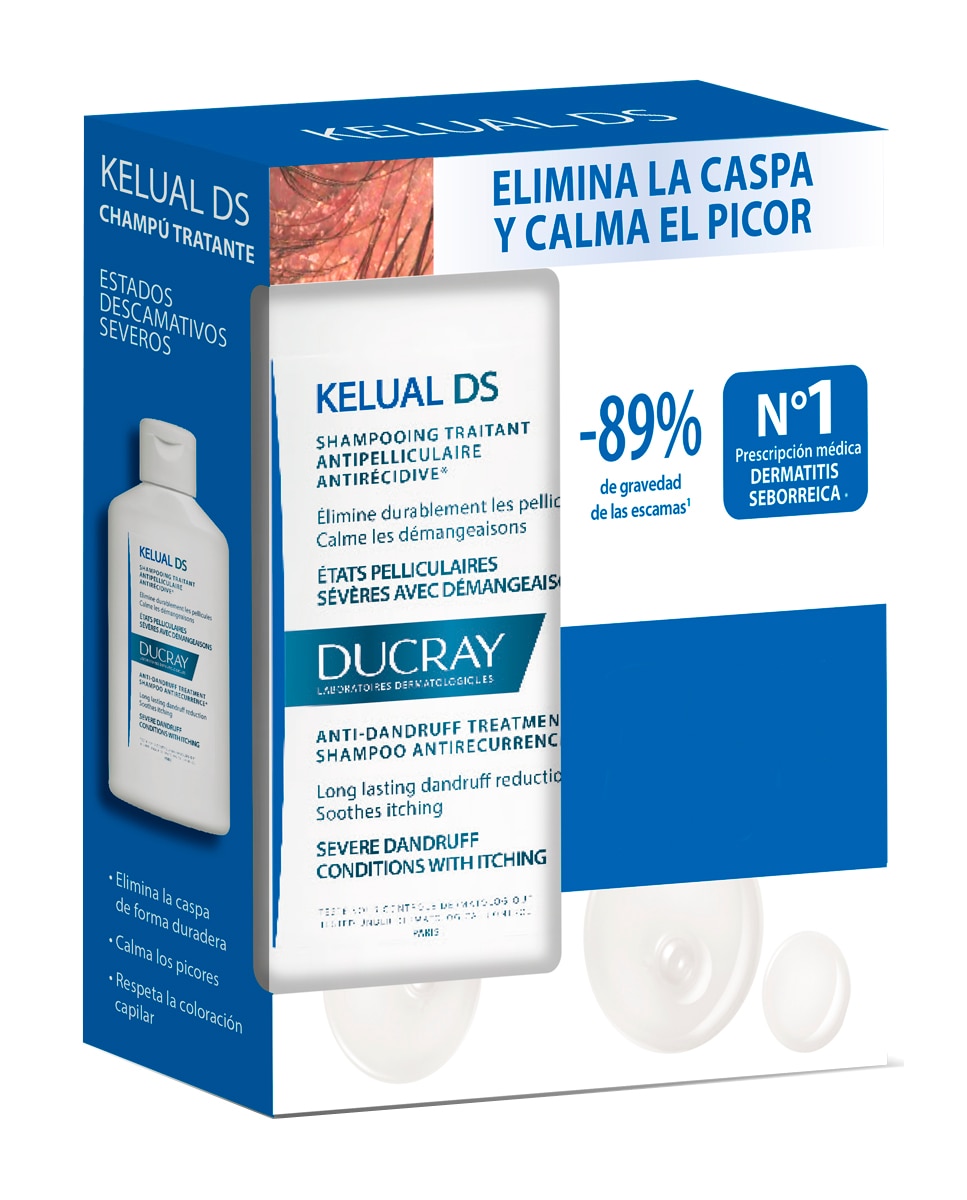 Ducray - Pack Dúo champú Kelual Ds Ducray.