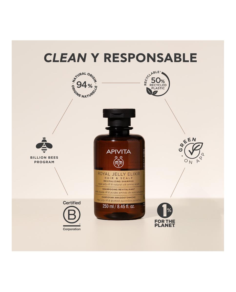 Champú Revitalizante  Royal Jelly 250 Ml Apivita 9