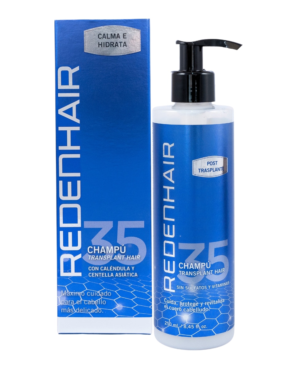 Imagen 3 de Champú pos-trasplante capilar 250ml Redenhair - 250 ml