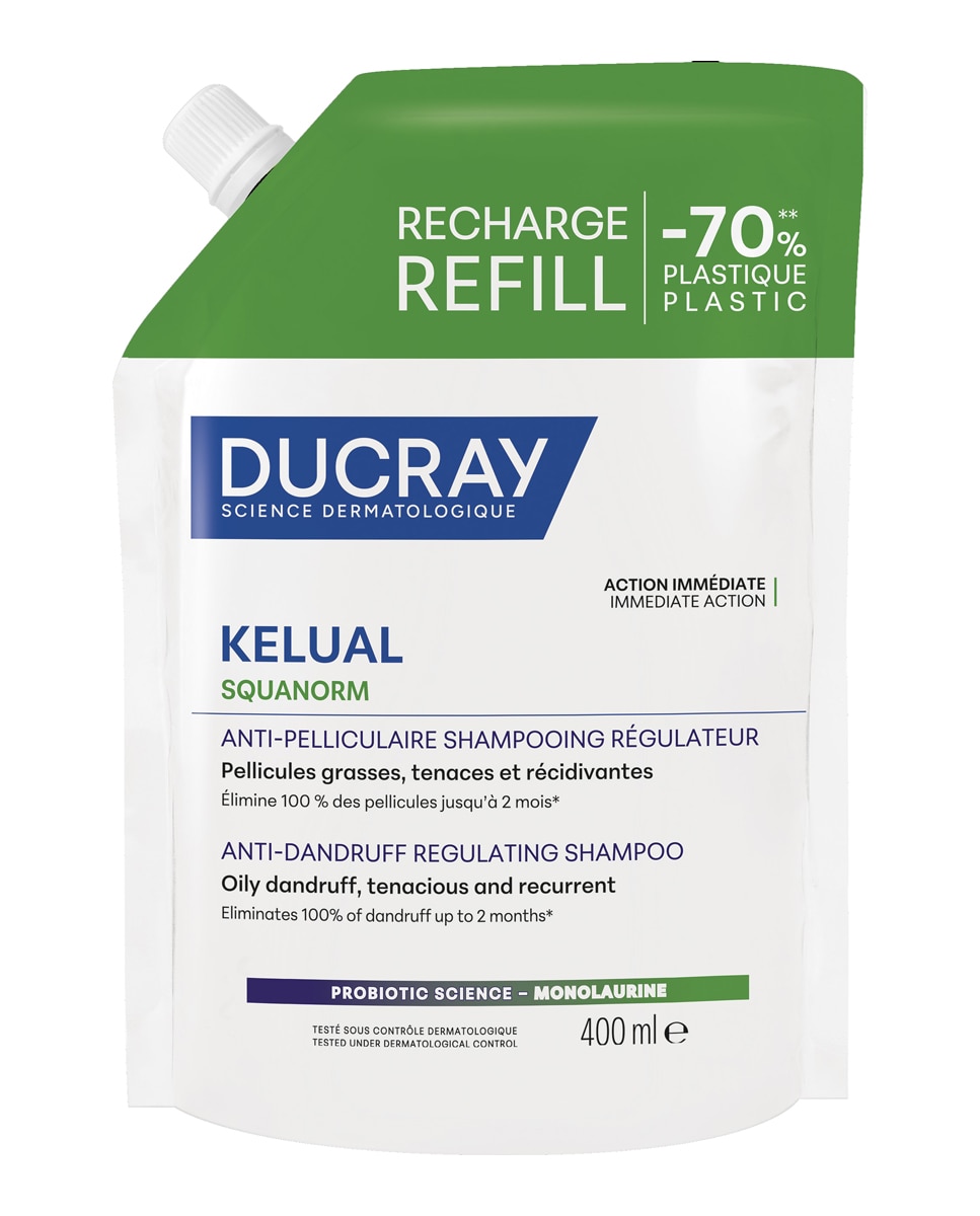 Ducray - Champú Caspa Grasa KELUAL SQUANORMECO 400 Ml Ducray.